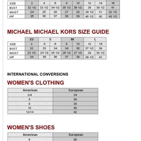 what size is 7m in michael kors shoes|michael kors size chart for women.